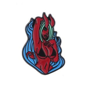 COPY - Sexy Devil Girl Enamel Pins 56
